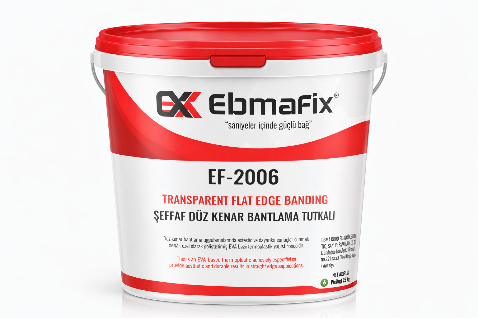 EF-2006 ŞEFFAF DÜZ KENAR BANTLAMA TUTKALI